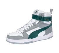 Sneaker PUMA "RBD GAME JR" Gr. 38, weiß (puma white, malachite, cool mid gray, gold) Schuhe Jungen (38537913-38)