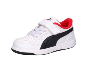 Puma Kinder Sneaker Rebound-L AC+ Inf 398996-08 24 Puma White-Puma Black-Red