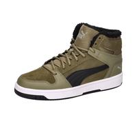 Puma Kinder Sneaker Rebound Layup Fur SD Jr 370497-02 37.5 Burnt Olive-Puma Black-Limestone-Puma White