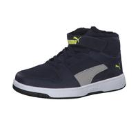 Puma Kinder Sneaker Rebound Layup Fur SD V PS 370498-03 28 Peacoat-High Rise-Nrgy Yellow-Puma White