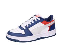 Puma Kinder Sneaker Rebound Slam Lo Jr 408292-06 38 Blue Jewel-Feather Gray-White