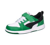 Puma Kinder Sneaker Rebound V6 Lo AC+ Inf 397420-05 24 Puma White-Puma Black-Archive Green