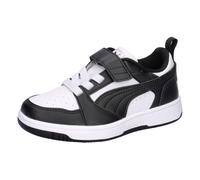 PUMA Rebound V6 Lo AC+ Sneaker mit Klettverschluss Kinder 01 - PUMA white/PUMA black 28
