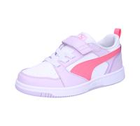 PUMA Rebound V6 Lo AC+ Sneaker mit Klettverschluss Kinder 22 - lilac frost/magic rose/puma white 28