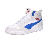 Puma Kinder Sneaker Rebound V6 Mid Jr 393831-24 37 PUMA White-Vivid Blue-Feather Gray