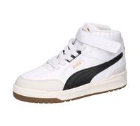 PUMA Shuffle Downtown MID AC+ PS Sneaker, White Black-Vapor Gray, 29.5 EU