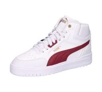 PUMA Shuffle Downtown Mid Jr Sneaker, Weißes Team-Regal, Rot, Gold, 36 EU