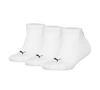 PUMA Kinder Sneakersocken, 3er Pack - Plain Sneaker 3P, Logo, einfarbig 39-42 Weiß