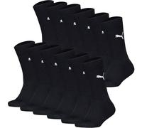 Kurzsocken PUMA "Socken Easy Rider 12P 12er Pack", Mädchen, Gr. 39-42, schwarz, Obermaterial: 70% Baumwolle CO. 15% Polyester PES. 13% Polyamid PA. 2% Elasthan EL., Socken (10051868-39) schwarz