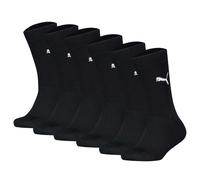 PUMA Kinder Socken 6er Pack - Easy Rider, ECOM, einfarbig, Logo Schwarz 35-38