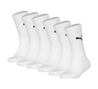 PUMA Kinder Socken 6er Pack - Easy Rider, ECOM, einfarbig, Logo Weiß 27-30