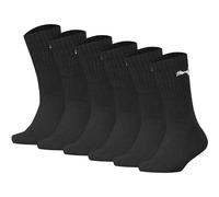 PUMA Kinder Socken, 6er Pack - Sport Junior, Frottee-Sohle, Rippbündchen, Logo 35-38 Schwarz