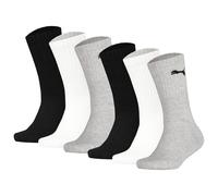 PUMA Kinder Socken, 6er Pack - Sport Junior, Frottee-Sohle, Rippbündchen, Logo Mehrfarbig 35-38