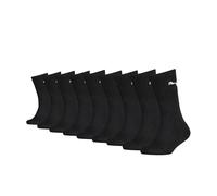 PUMA Kinder Socken, 9er Pack - Sport Crew Sock,Tennissocken, ECOM Schwarz 27-30