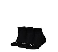 PUMA Unisex Kids Quarter Recycled Cotton Sock, Black, 39/42 (3er Pack)
