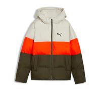 Puma Kinder Steppjacke Poly Hooded Puffer Jacket 626502-70 164 Dark Olive