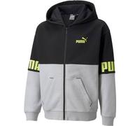 PUMA Kinder Sweatshirt Puma Power Full-Zip Hoodie (847306) 140 HARBOR MIST-BLACK