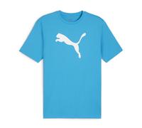PUMA Jungen Teamrise Logo Jersey Baumwolle Jr T-Shirts, Speed Blue-puma Weiß, 164 EU
