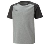 Puma Kinder teamCup T-Shirt Sportshirt grau-schwarz 152