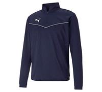 Puma Kinder teamRISE 1/4 Zip Top Jr Pullover, Peacoat White, 164