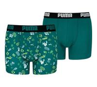 PUMA Kinder Unterhose PRINTED BOXER 2P (701228115) 158/4 GREEN COMBO