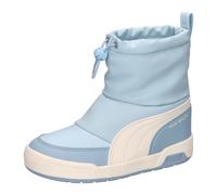 Sneaker PUMA "Multiflex 2 Boot Sneakers Kinder", Kinder, Gr. 28, aqua glow alpine snow blau weiß, Obermaterial: Textil, Synthetik. Futter: Textil. Innensohle: Textil. Laufsohle: Gummi, Schuhe Sneaker