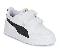 PUMA Shuffle Downtown Lo Sneaker mit Klettverschluss Kinder 02 - PUMA white/PUMA black/PUMA gold 34