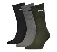 PUMA Kurze Crew-Socken Unisex (3er-Pack), Kleidung, Grün, 39-42 Green