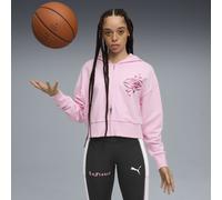 PUMA LaFrancé HEEM Rosa Cropped Basketballhoodie Damen, Kleidung, XL Pink