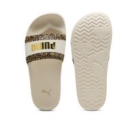 PUMA Damen Leadcat 2.0 Animal Flair Slide Sandal, Alpine Snow Gold, 36 EU, Alpine Snow PUMA Gold, 35.5 EU