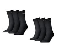 PUMA Herren Socken, 6er Pack - Classic, Kurzsocken, Logo, einfarbig Schwarz 47-49