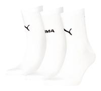 Kurzsocken PUMA "PUMA UNISEX LOGO STACKING SHORT CREW", Damen, Gr. 39-42, weiß, Obermaterial: 64% Baumwolle, 22% Polyester, 11% Polyamid, 3% Elasthan, Socken (29528926-39) weiß