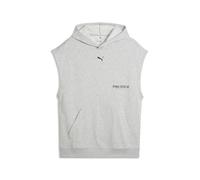 Puma M Graphics French Terry Sleeveless Hoodie light gray heather (04) M