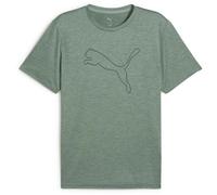 Puma M TAD ESSENTIAL HEATHER CAT TEE Herren T-Shirt, dunkelgrün, größe M