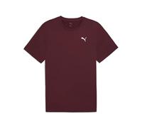 Puma TAD ESSENTIALS Einfarbiges T-Shirt mit Cat Logo Herren | Ruby Shimmer | Größe: XXL Red