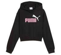 Puma Mädchen 2 Color No. 1 Logo Short Length Hoodie Tr G Sweatshirt, Puma Schwarz-poisiertes Pink, 128 EU