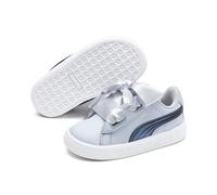 Puma Mädchen Basket Heart Shimmer Inf Sneaker, Blau (Heather White 01)