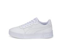 Puma Kinder-Sneaker Carina 2.0 Jr Puma White-Puma White-Puma Silver Größe 35,5