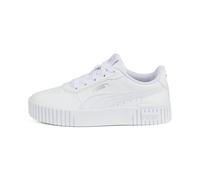 PUMA Mädchen Carina 2.0 Ps Turnschuhe, Puma White Puma White Puma Silver, 32 EU