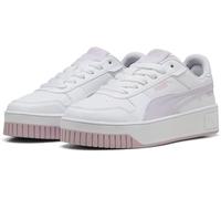 Sneaker PUMA "CARINA STREET BEACH FLORALS JR", Gr. 39, puma weiß, lila frost, rose mauve, Synthetik, sportlich, Schuhe (73490121-39) puma weiß, lila frost, rose mauve