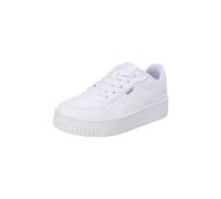 Puma Mädchen Carina Street Jr Sneaker, Puma White Puma White Puma Gold, 37.5 EU