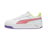 Puma Mädchen Carina Street Jr Turnschuhe, Puma White Passionfruit Puma Silver, 39 EU
