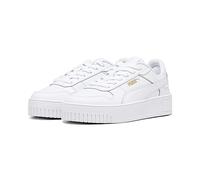 PUMA Mädchen Carina Street Jr Turnschuhe, Puma White Puma White Puma Gold, 39 EU