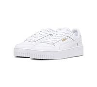 PUMA Mädchen Carina Street Ps Sneaker, Puma White Puma White Puma Gold, 33 EU