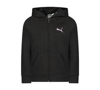 PUMA Mädchen Core Logo Zip Up Hoodie Kapuzenpulli, Schwarz, X-Large