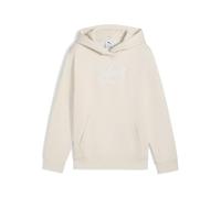 Puma ESS Script FL Mädchen Kapuzensweater, weiß 152