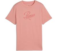 PUMA Essentials Script T-Shirt Mädchen 18 - pink fruit 176