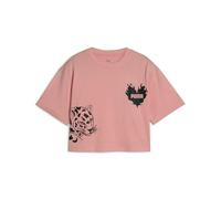 PUMA Mädchen Essentials Graphic Kurzes T-Shirt 152, Pink Fruit