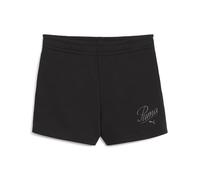 PUMA Mädchen Essentials Script Shorts 140, Black