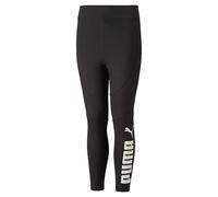 PUMA Mädchen Favorite Logo High Waist 7/8 Tights G Strumpfhose, Black Weiß, 128
